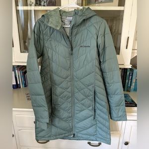 Mint green Columbia Omni heat womens winter coat size Small